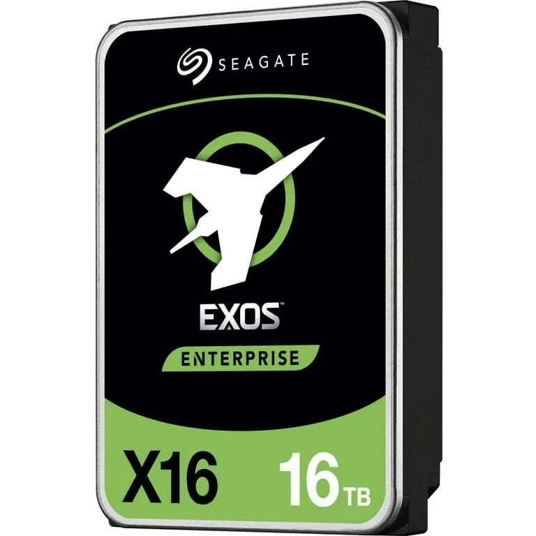 Green 3.5 inch internal hard drive with silver label