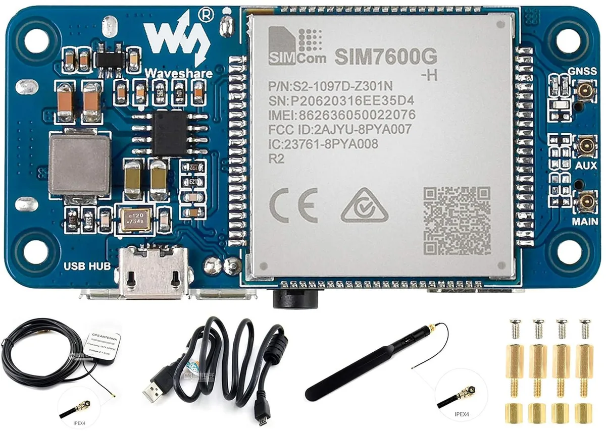 LORDWORLD LORDWORLD SIM7600G-H 4G HAT development board — 商品写真
