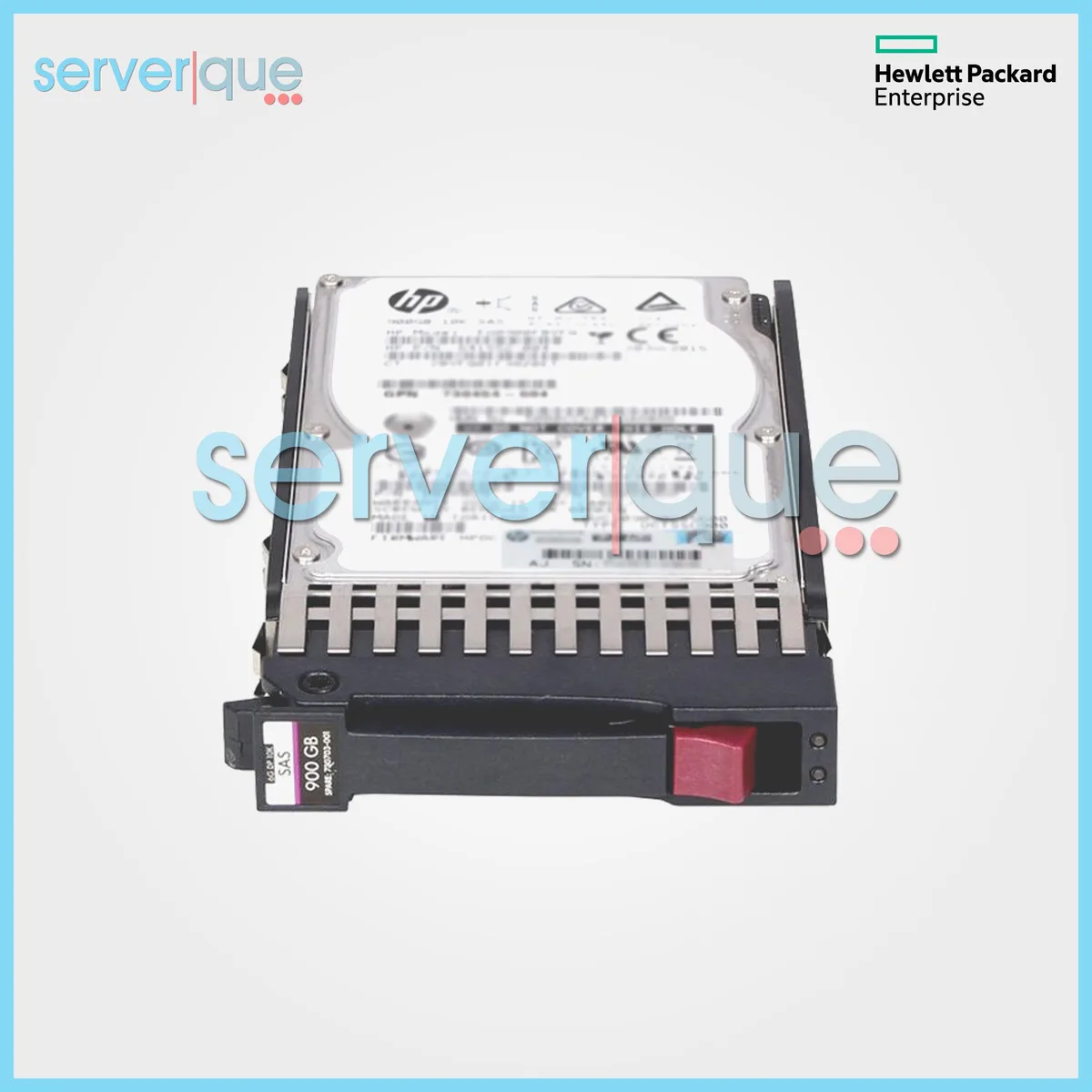 HPE 900GB 2.5-inch SAS hot-swap drive in carrier tray