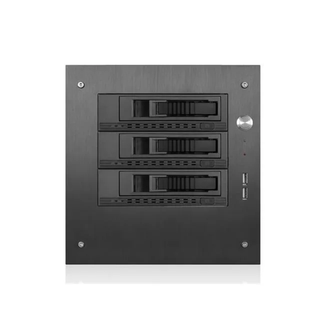 iStarUSA Inc. iStarUSA Inc. S-35-3M1BK server chassis, 3× 3.5″ hot-swap, mini-ITX, black — vörumynd