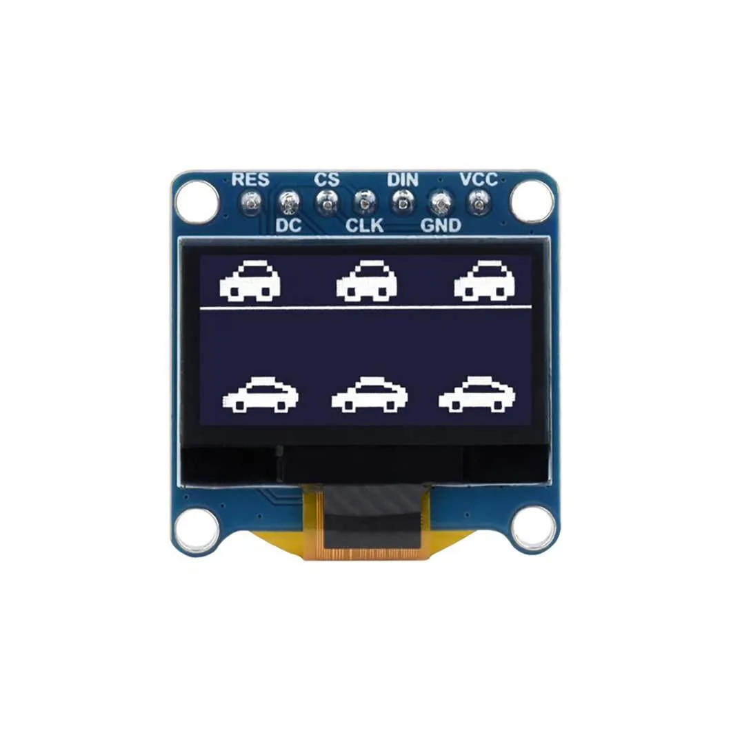 LORDWORLD LORDWORLD 0.96 Inch OLED Display Module Yellow & Blue Color (White) — foto produk