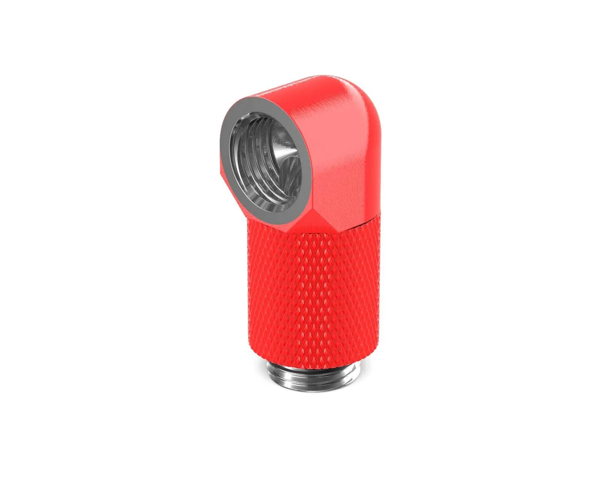 PrimoChill PrimoChill G1/4 90° Rotary 20mm Extension Elbow UV Red — product photo