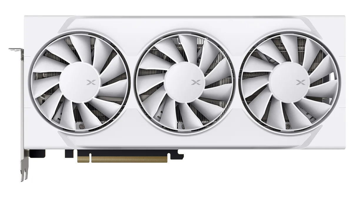 XFX XFX RX-96TS316W7 Radeon RX 9060 XT 16GB graphics card — product photo