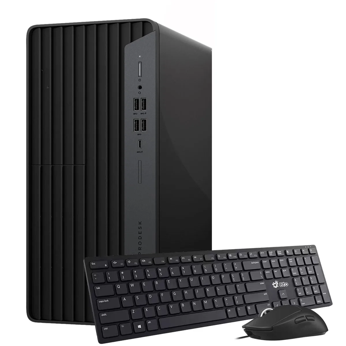 Black HP ProDesk 600 G6 tower desktop computer
