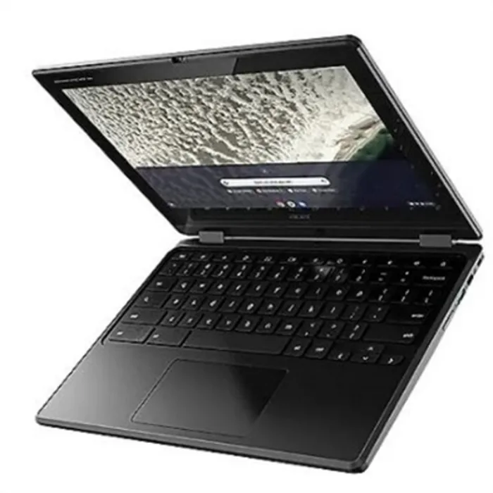 Black 11.6 inch convertible touchscreen laptop closed view