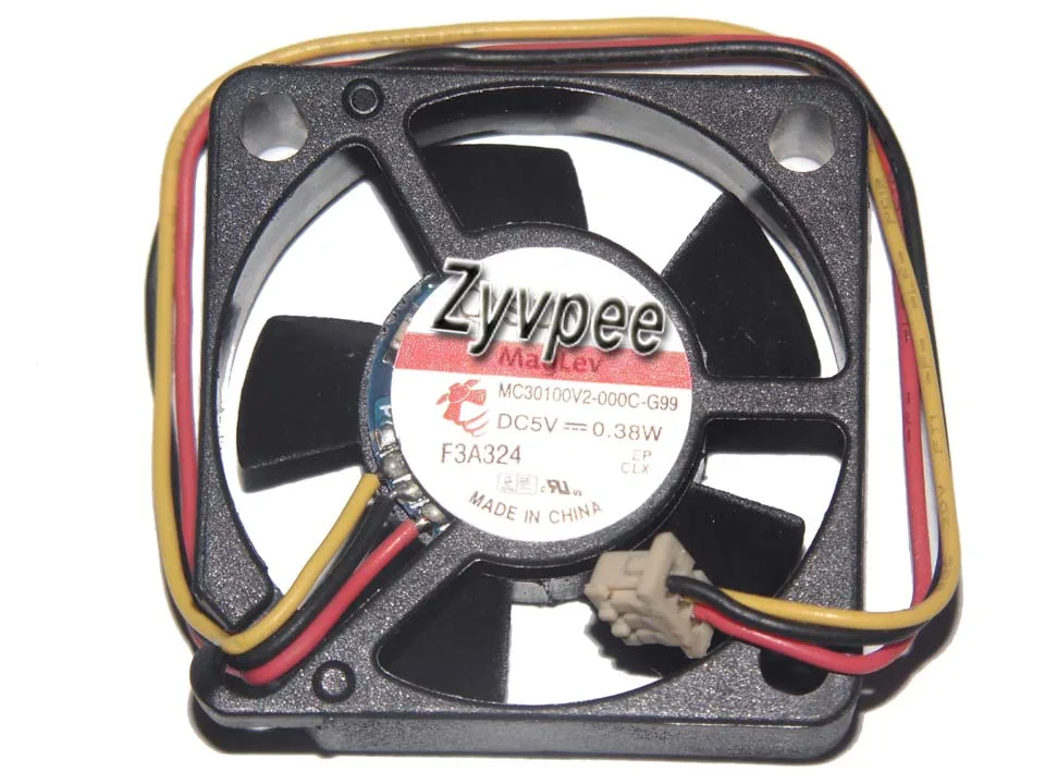 Zyvpee Zyvpee MC30100V2-000C-G99 30mm 5V 0.38W 3-pin mini cooling fan — foto produk