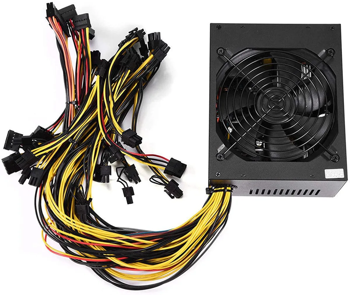 myVolts myVolts 2000W Mining Power Supply 1800W Rated 16x 6+2 Pin 8 GPU — photo du produit