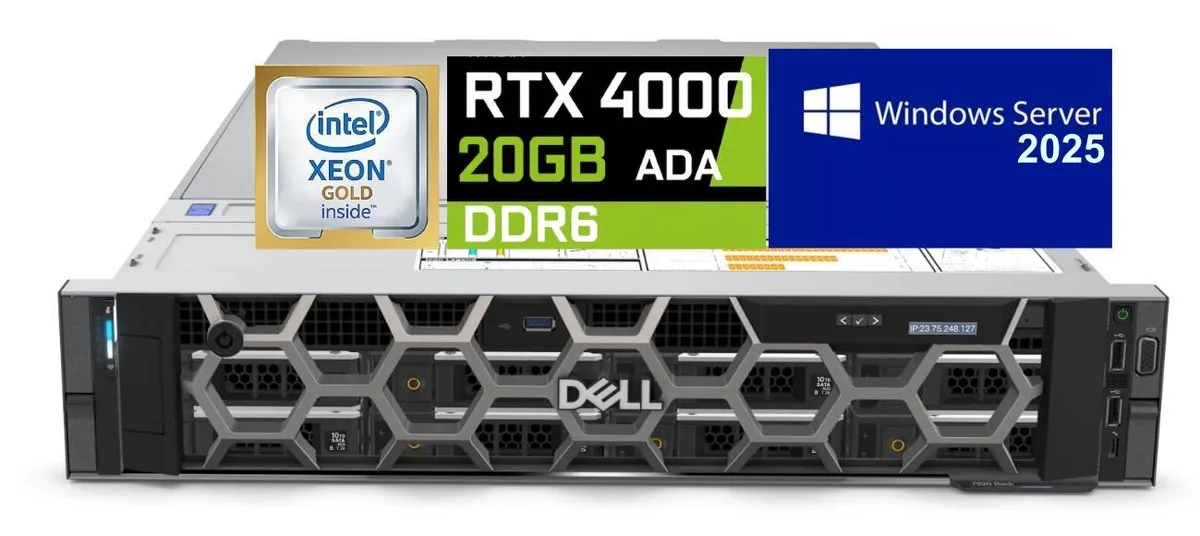 Black 2U rack server chassis with front drive bays and rear port panel