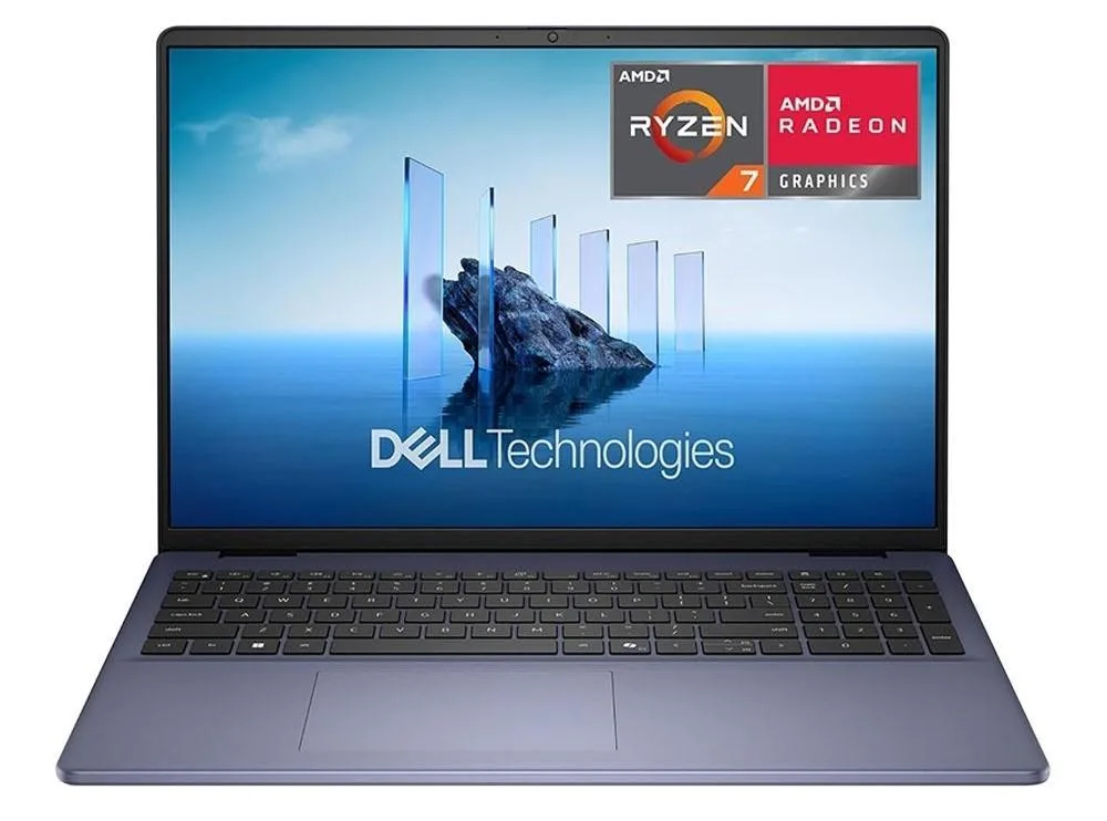 DELL DELL 16 DC16256 laptop, Ryzen 7 250, 16 GB, 1 TB, 16″ FHD, Midnight Blue — product photo