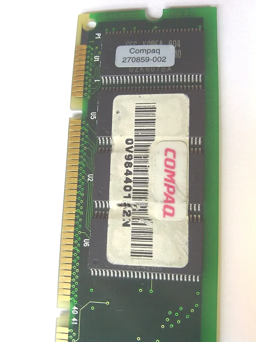 COMPAQ COMPAQ 64MB SDRAM66 DIMM 270859-002 294285-B21 memory upgrade — fotografia produktu