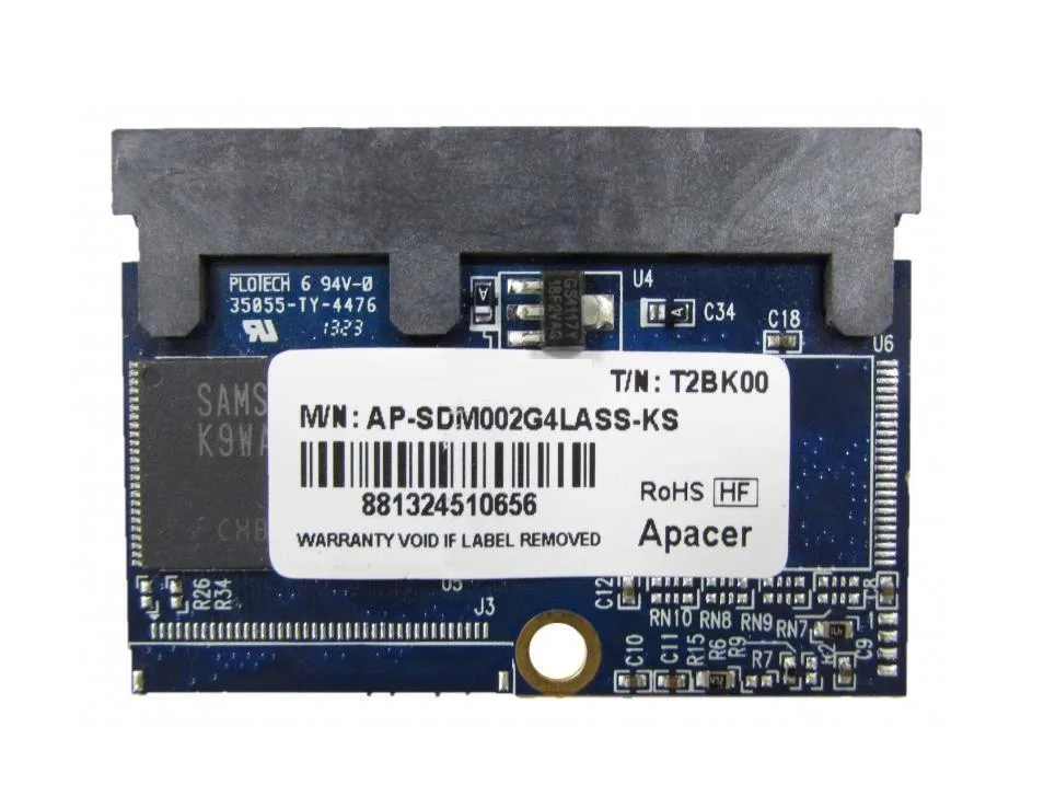 Small green circuit board 1.8 inch SATA SSD 2 GB SLC
