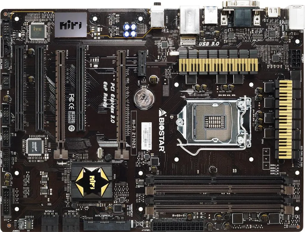 Biostar Biostar Gaming Z170Z5 LGA 1151 Z170 SATA ATX Intel motherboard — product photo