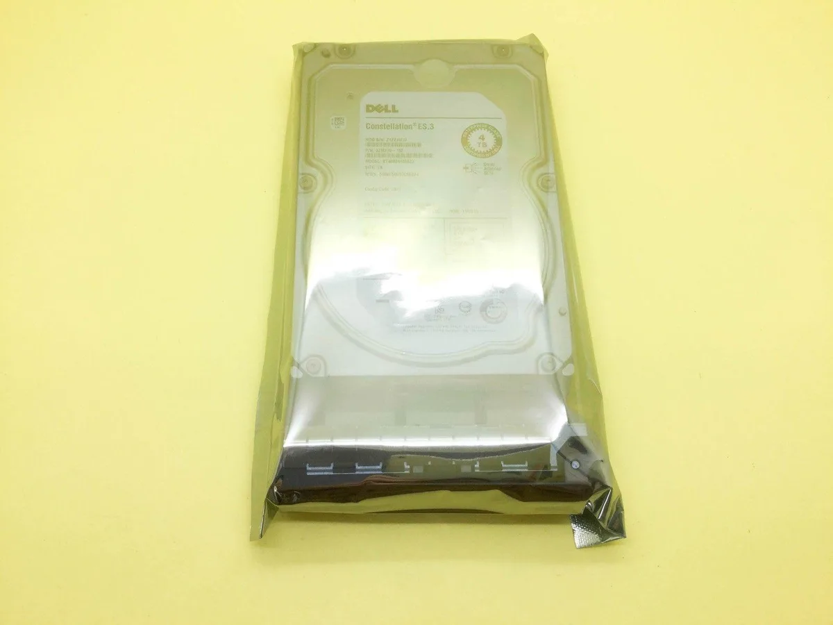 Silver 3.5 inch SAS hard drive with mounting tray
