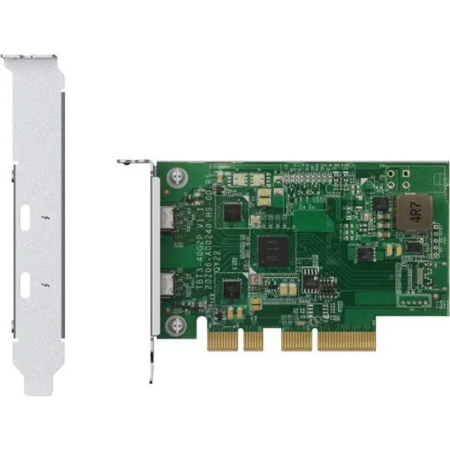 Qnap QXP-T32P low-profile PCIe Thunderbolt 3 adapter card