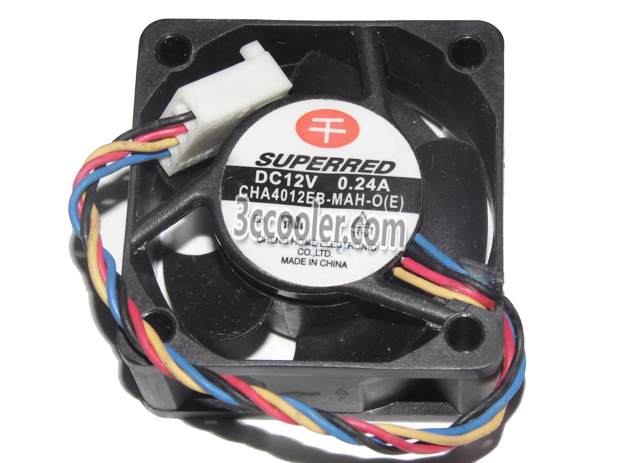 OEM Industries OEM Industries 4020 CHA4012EB-MAH-O (E) 40mm 12V 0.24A 4 Pin CPU cooler — photo du produit