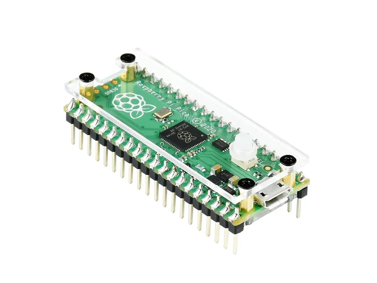 LORDWORLD LORDWORLD Clear Acrylic Protection Case for Raspberry Pi Pico with Customized Key Cap — 商品写真
