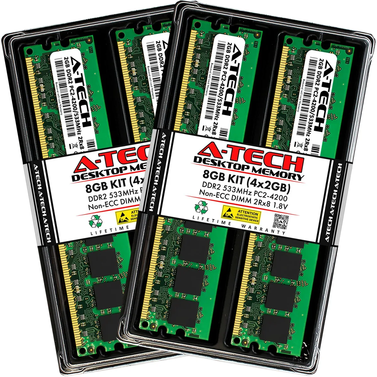 A-Tech A-Tech 8GB DDR2 533MHz 4x2GB Desktop RAM — toote foto