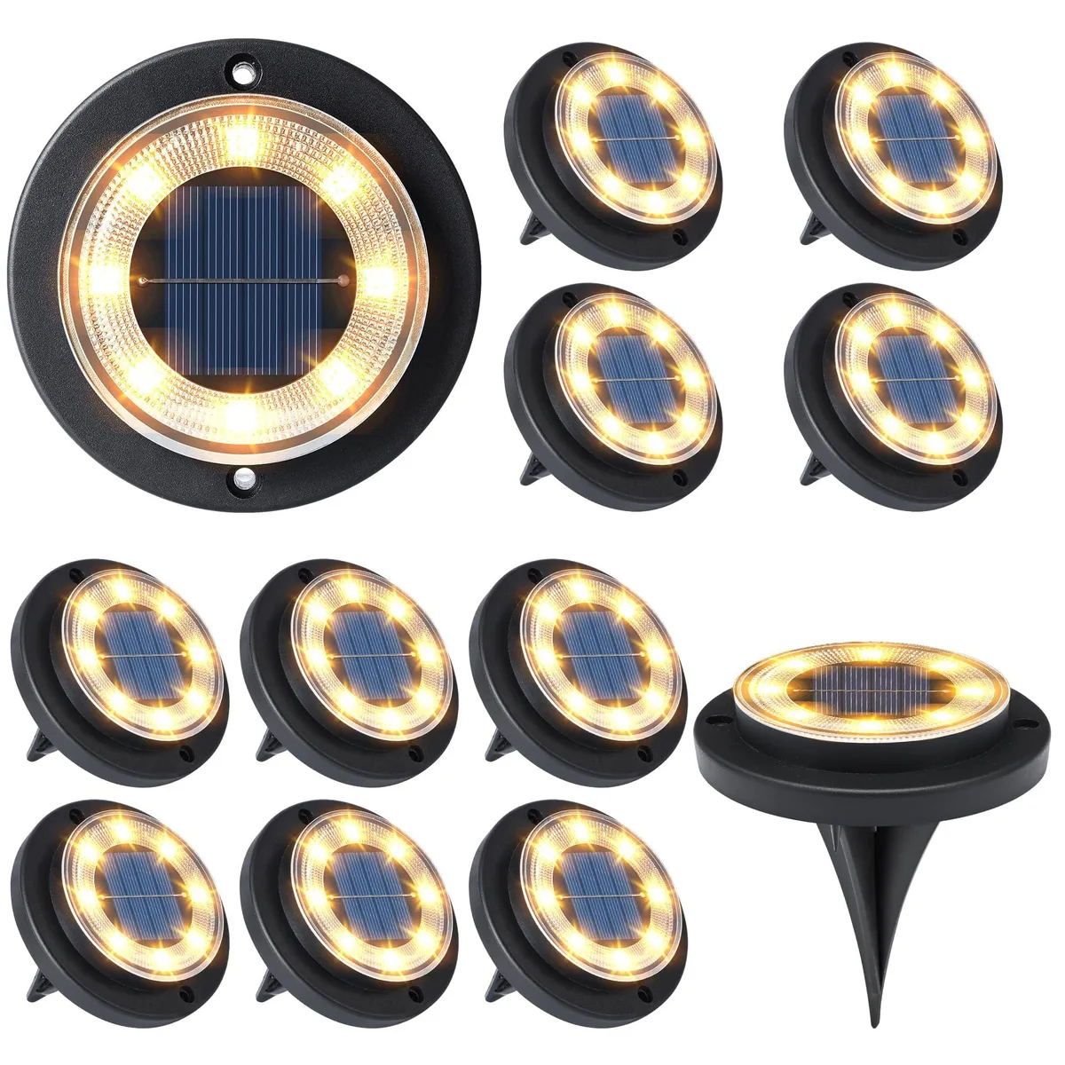  Flacchi YN001 Solar Landscape Lighting 12 Pack Warm White — termékfotó