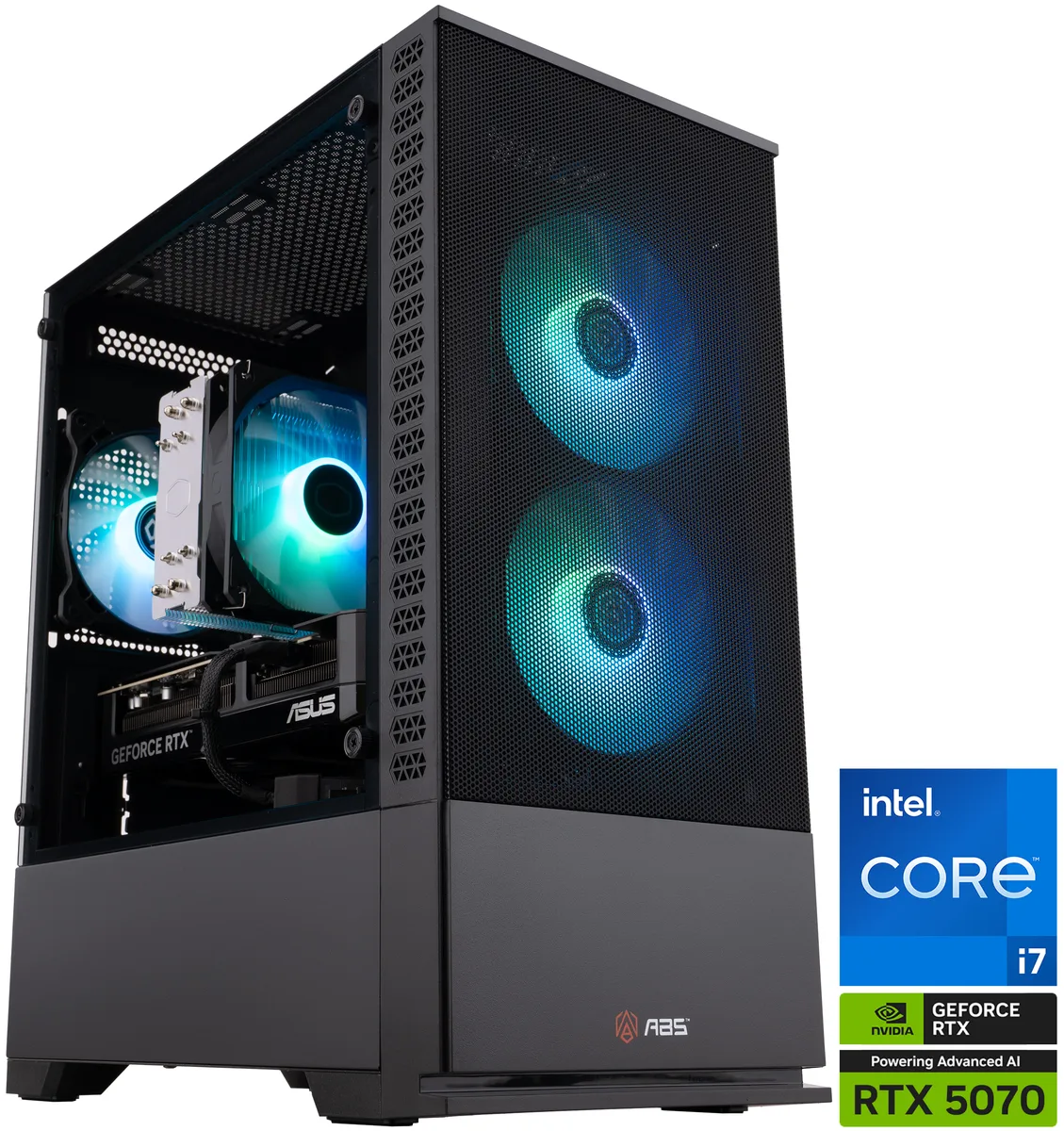 Refurbished ABS Cyclone Aqua mid-tower with RGB memory and air cooler