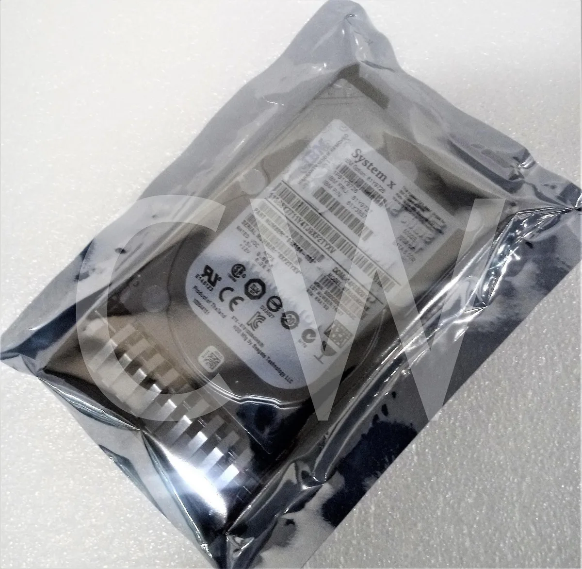 Silver 2.5 inch SATA hard drive mounted in black server caddy tray