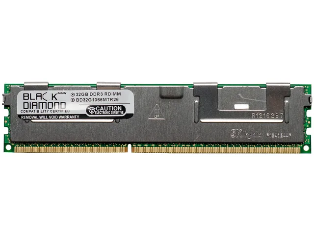 Black Diamond Memory Black Diamond Memory BD32G1066MTR26 32GB DDR3 1066 ECC Registered server RAM — photo du produit