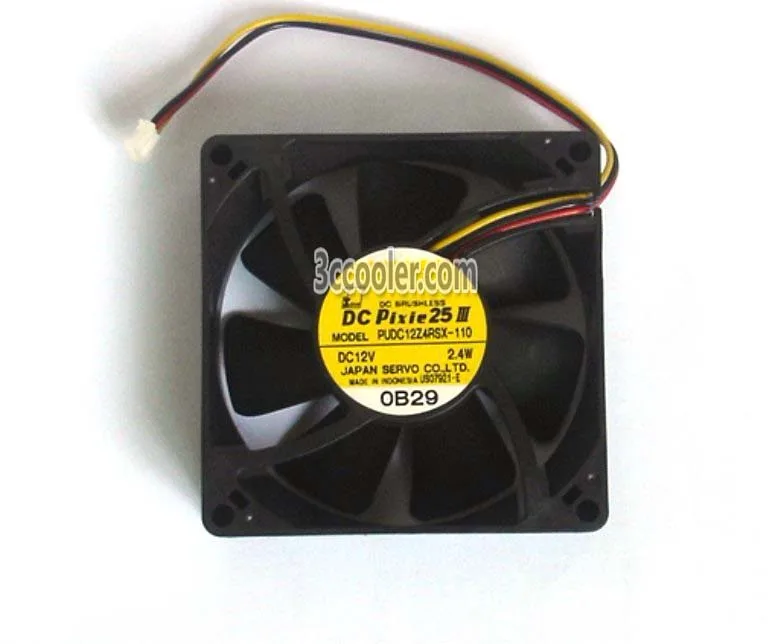 OEM Industries OEM Industries PUDC12Z4RSX-110 8025 80mm 12V 2.4W 3-pin CPU cooler — photo du produit
