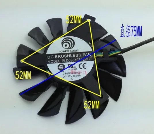 OEM Industries OEM Industries PLD08010B12HH 12V .35A 4-pin fan — toote foto