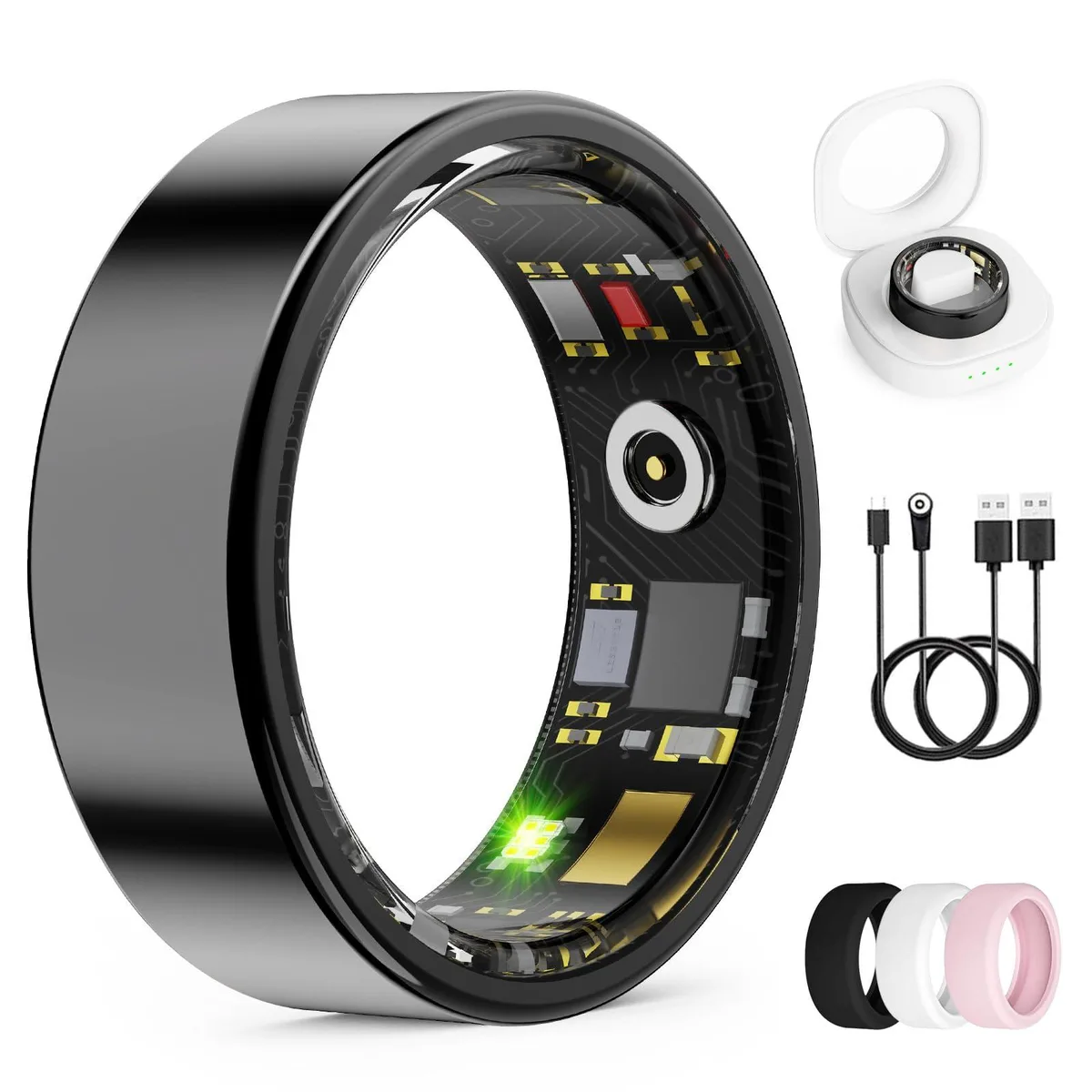 HTC R11M Smart Ring Black 1.04" AMOLED 64 MB 5.9 L x 9.1 W x 10.2 H centimeters — product photo