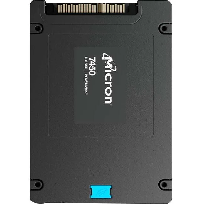 A 2.5 inch Crucial 7450 MAX NVMe 4.0 internal SSD with a 7mm profile