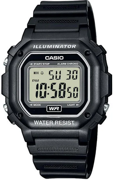 CASIO CASIO F-108WH-1A Digital Watch Black 43mm — product photo