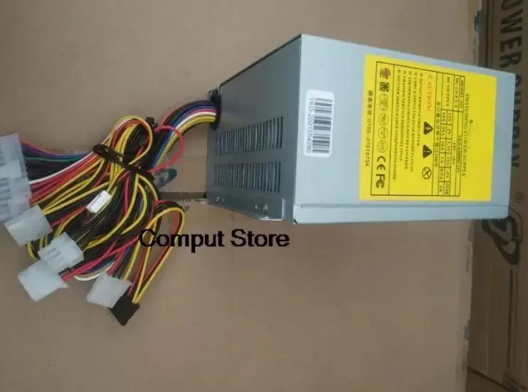 Silver metal ATX power supply unit with 24V label