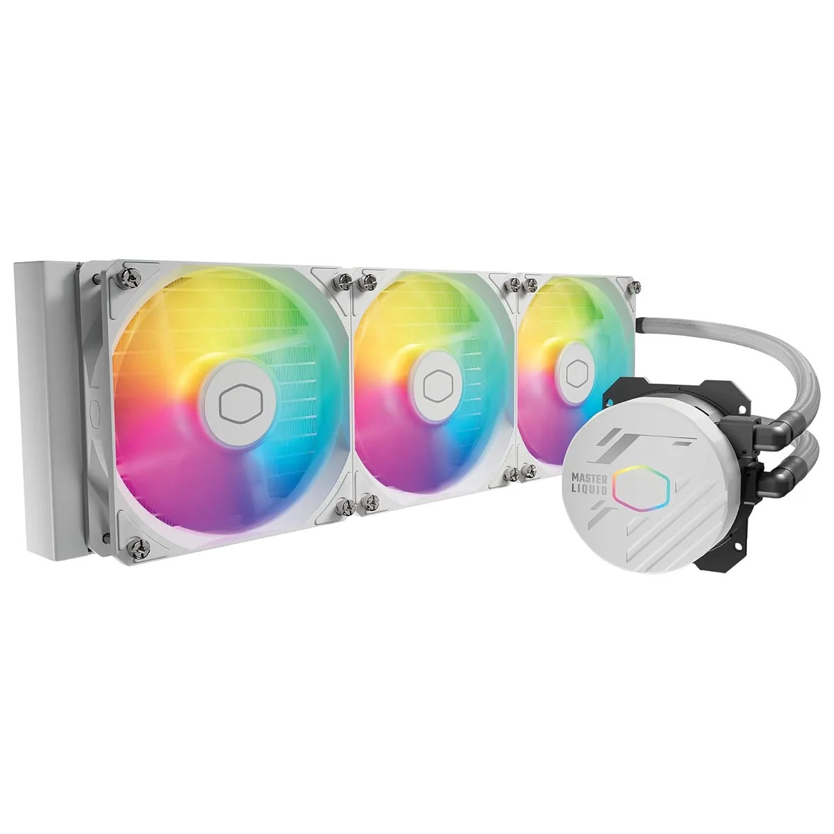 Cooler Master Cooler Master MLW-D36M-A18PZ-RW MasterLiquid 360L Core White ARGB liquid cooler — product photo