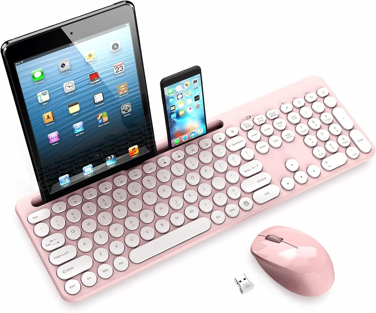 TUKO TUKO Full-Size Gaming Keyboard with Phone Holder, 16 RGB Keys, 3 Knobs, 0.91" OLED, VIA, 2.4 GHz Wireless — produktbild