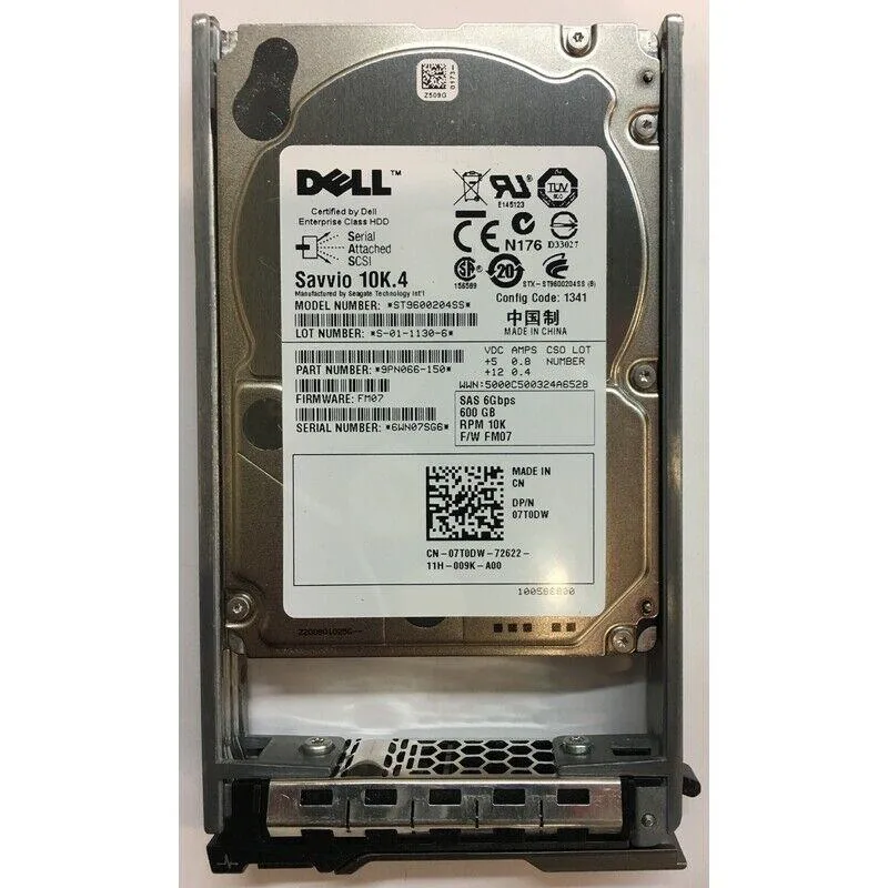 DELL DELL 7T0DW 600GB 10000RPM SAS 2.5" internal hard drive — zdjęcie produktu
