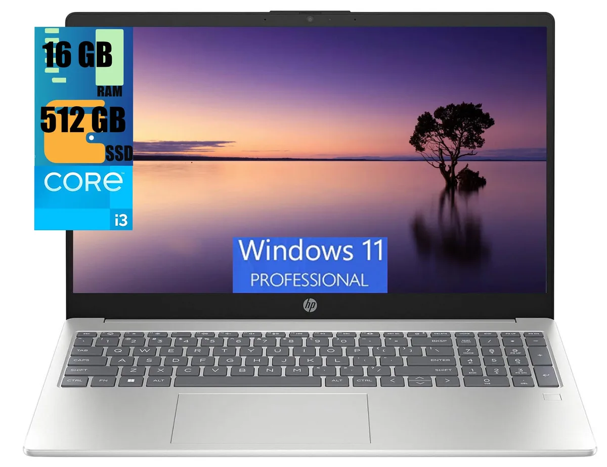 HP HP 15 laptop Core i3-N305 16GB 512GB SSD — photo du produit