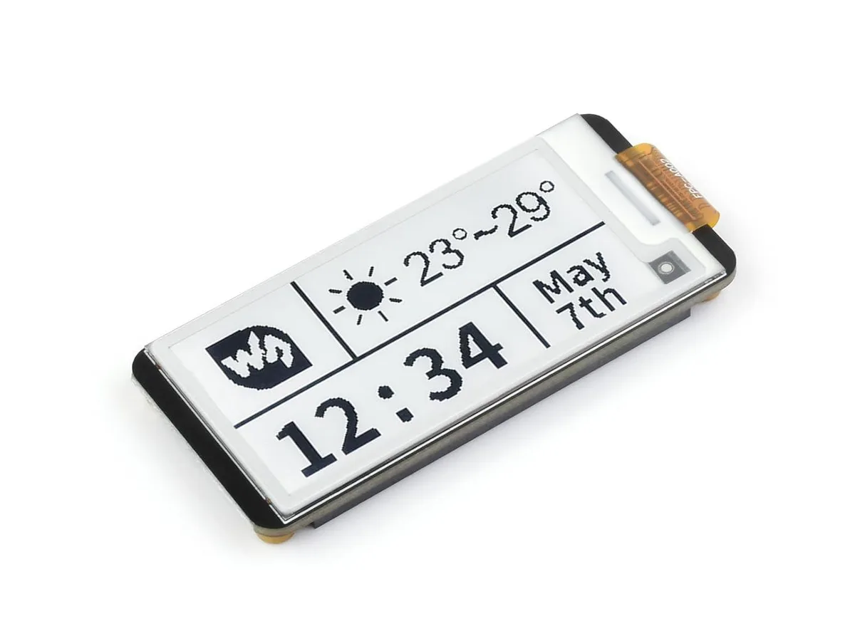 LORDWORLD LORDWORLD 2.13inch E-Paper HAT+ 250x122 Pixel Two-Color development board — produkto nuotrauka