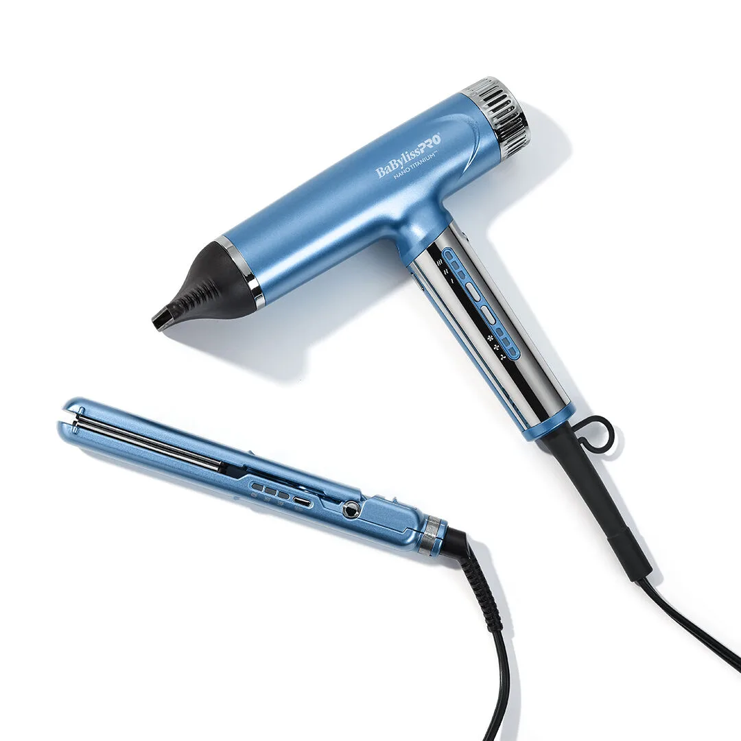Babyliss Pro Babyliss Pro PCCA79PP 1400 W dryer &amp; 1" flat iron hair styling tool — product photo