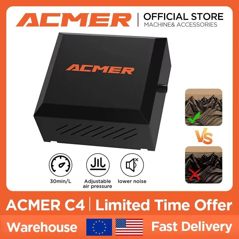 ACMER ACMER C4 Air Assist Pump Kit 30L/min Adjustable 0-0.3MPa — produktbild