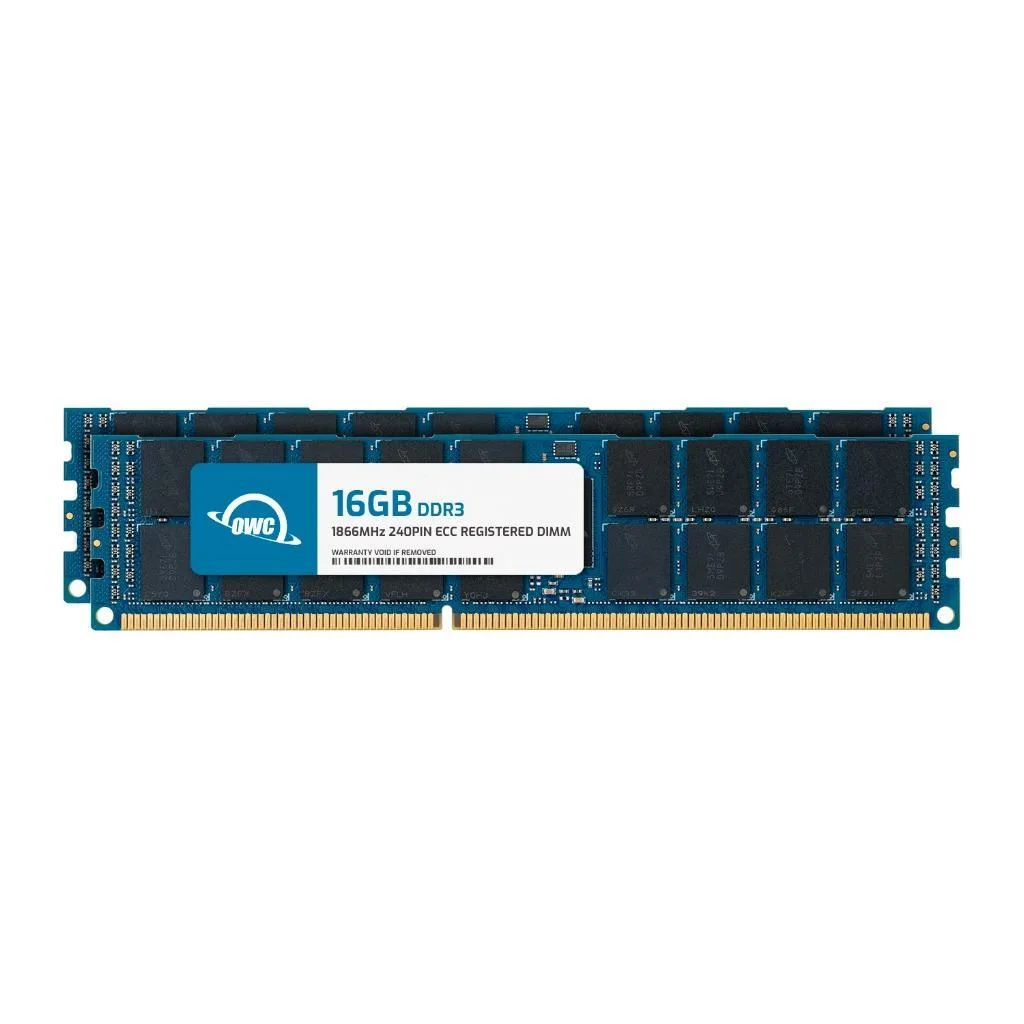 OWC OWC 32GB (2x16GB) DDR3L 1866 CL13 2Rx4 240-pin 1.35V ECC Registered RDIMM server RAM — photo du produit