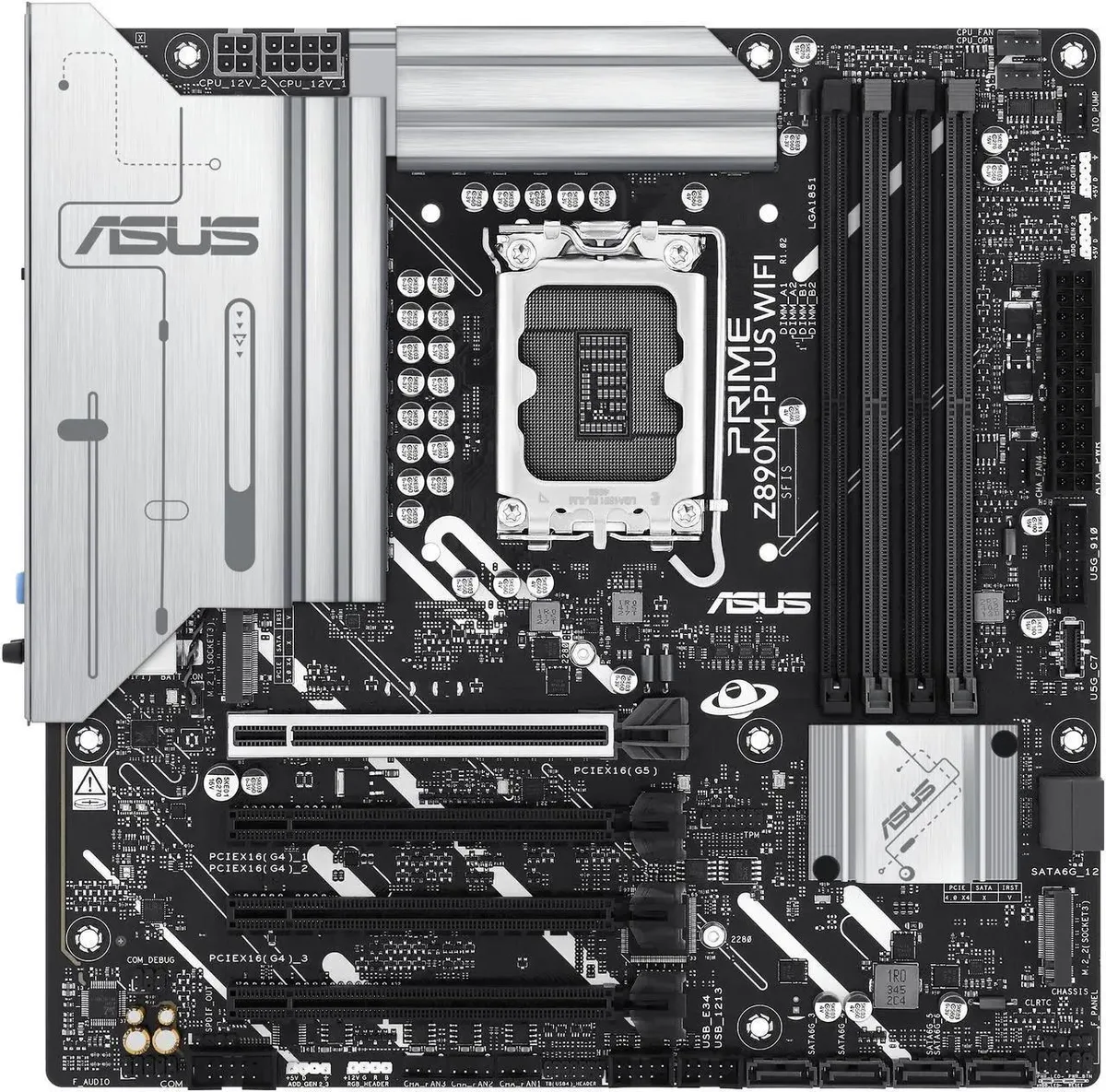 ASUS ASUS PRIME Z890M-PLUS WIFI Intel LGA 1851 mATX DDR5 motherboard — product photo