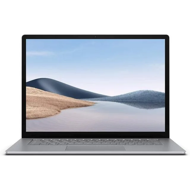 Silver Microsoft Surface Laptop 4 15 inch touchscreen clamshell