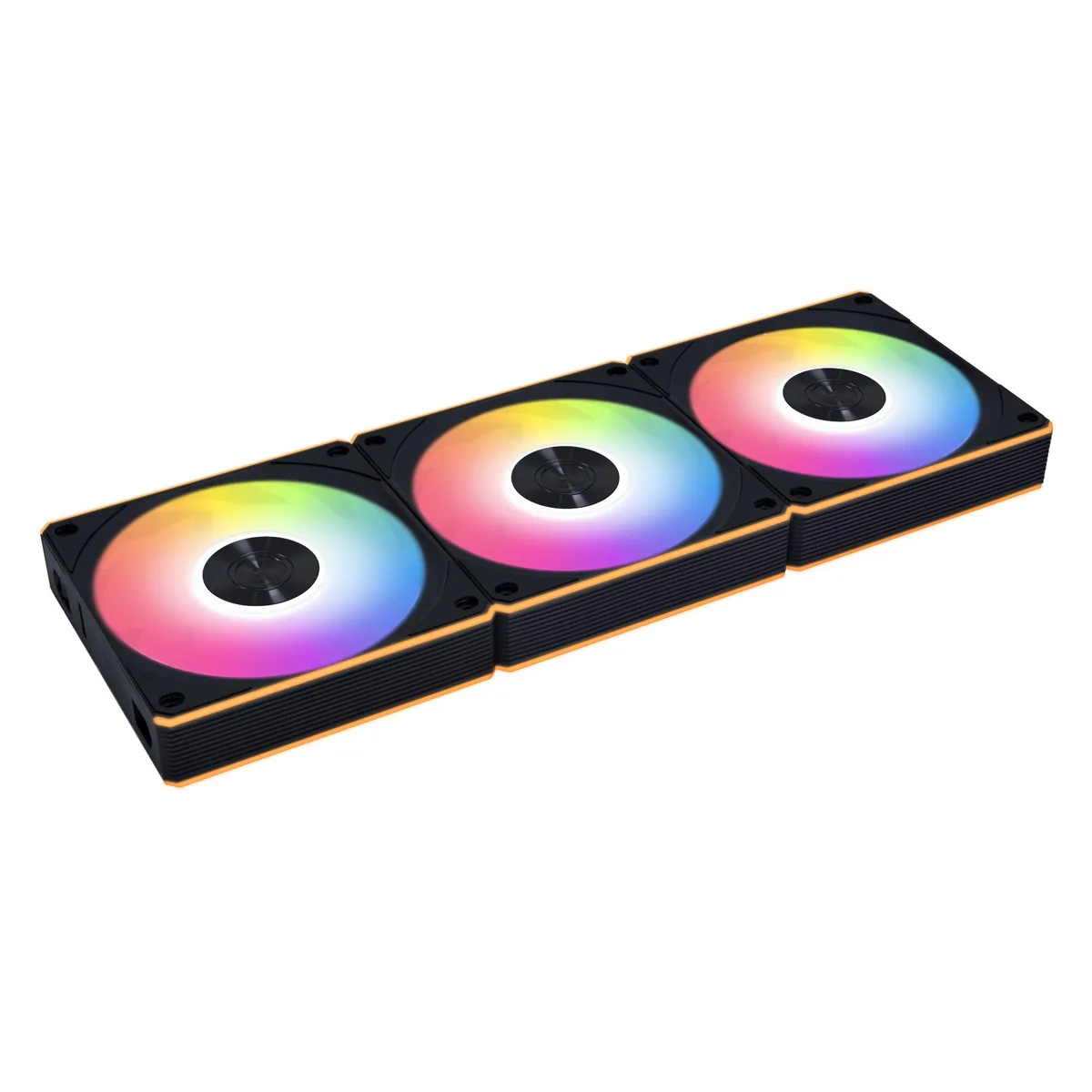 Lian Li Lian Li UNI Fan CL120 ARGB 120mm PWM Case Fan Triple Pack Black 12CL1W3B — foto produk