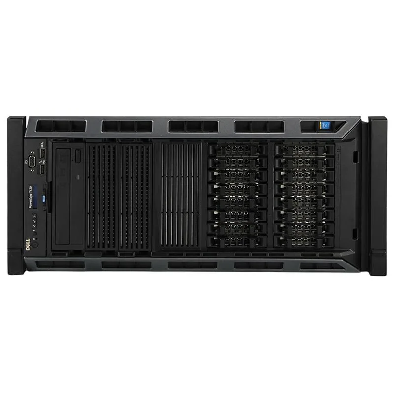 Silver 5U rack server chassis with sixteen front drive bays and dual power supplies at the rear