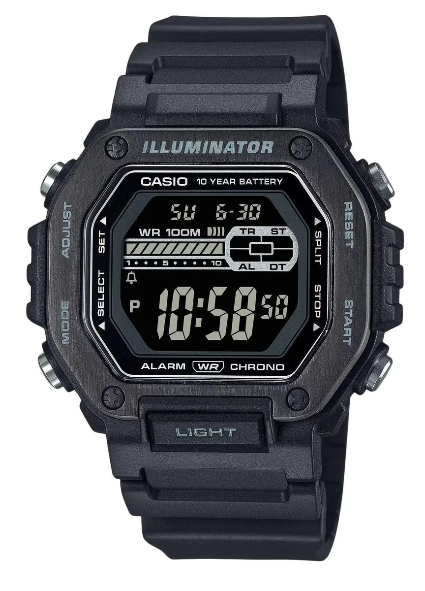 CASIO CASIO MWD-110HB-1BV 100M Digital Sports Watch Blue Dial 47.20mm — produkto nuotrauka