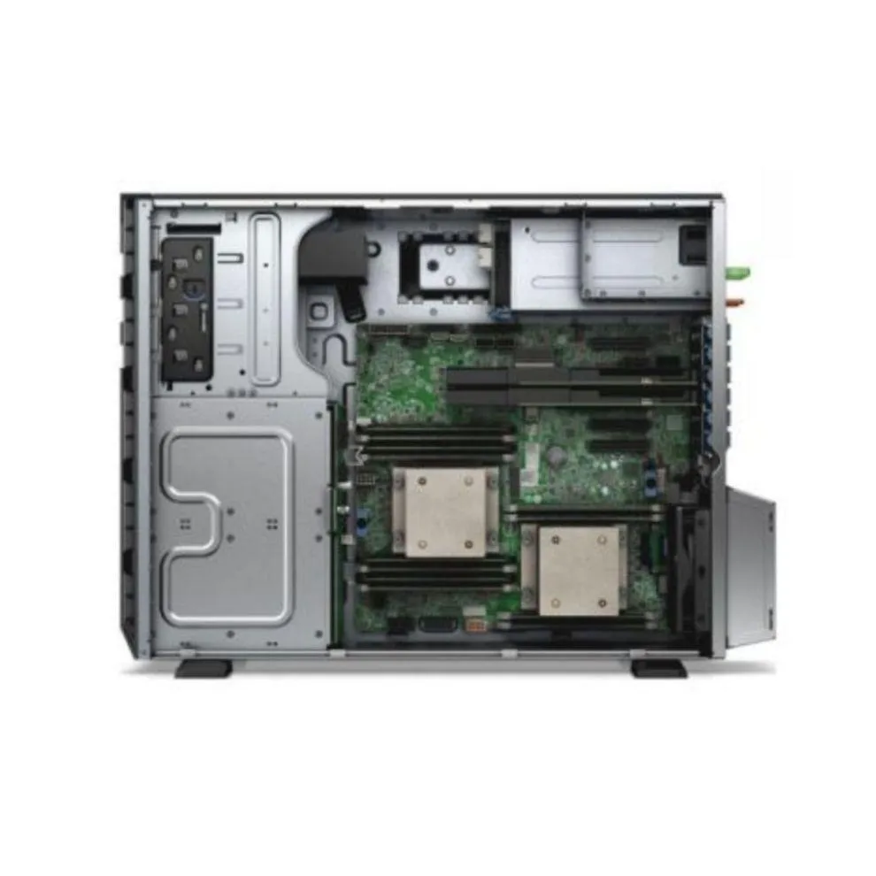 Silver rack-mount server chassis with sixteen 2.5 inch drive bays visible on the front panel