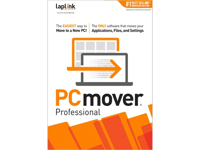Laplink Software Inc Laplink Software Inc PAFGPCMP0B002P0RTDML PCmover Professional 2 Uses utility — Produktfoto