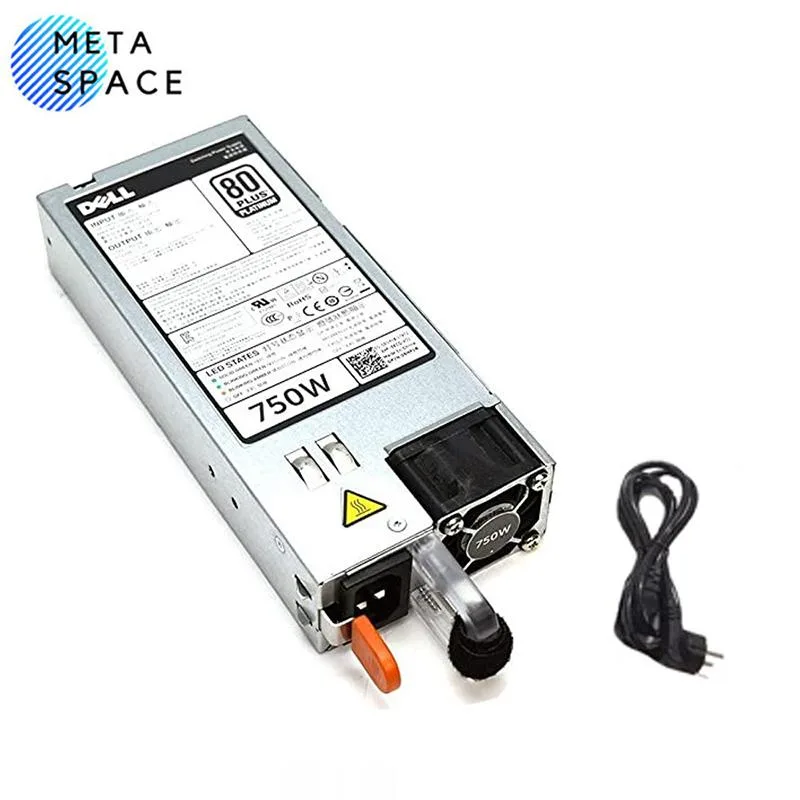 Gold-coloured 750W power supply unit for mining rigs
