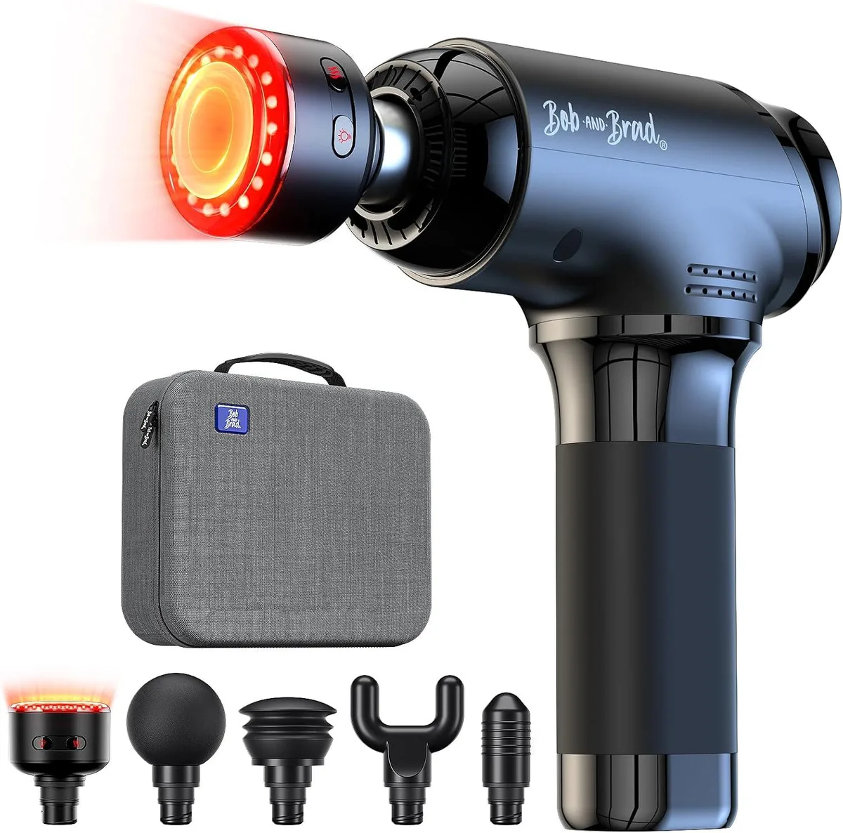 Bob and Brad Bob and Brad T2 Ultra QL/DMS.T2-G Massage Gun 10mm 45lbs 3200 RPM 1.9 lbs — foto produk