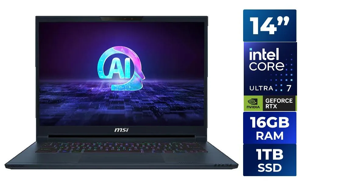 MSI MSI Stealth 14 AI Studio A1VFG-068US gaming laptop — product photo