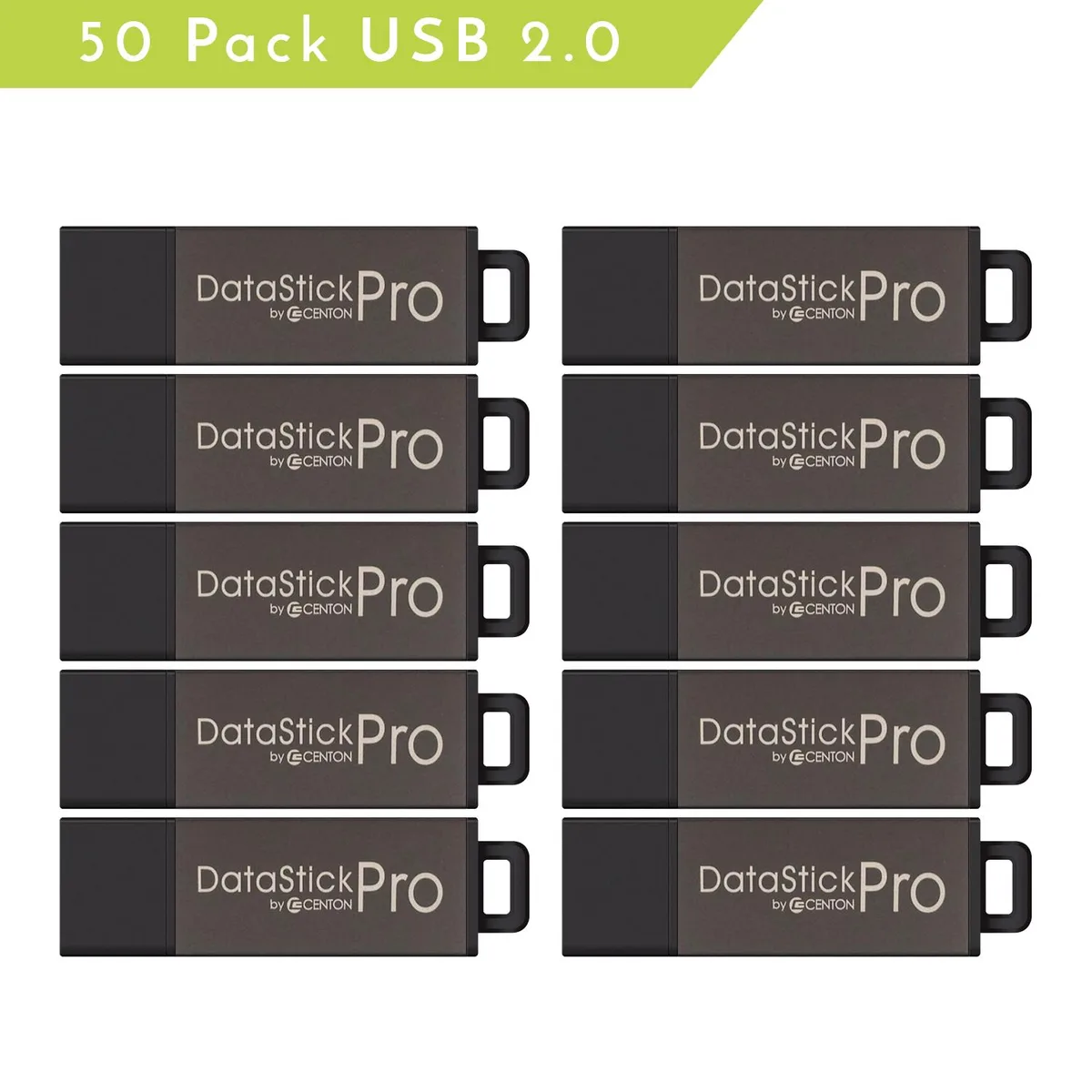 Centon Centon USB 2.0 Datastick Pro Grey 8 GB 50 pack memory card — produktfoto